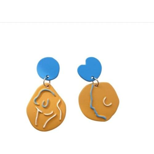 10 pair /lot jewelry fashion retro human body contour alloy texture abstract face body figure earrings