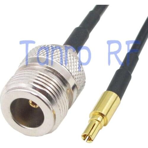 10pcs 6in CRC9 male plug to N female jack RF connector adapter 15CM Pigtail coaxial jumper cable RG174 extension cord