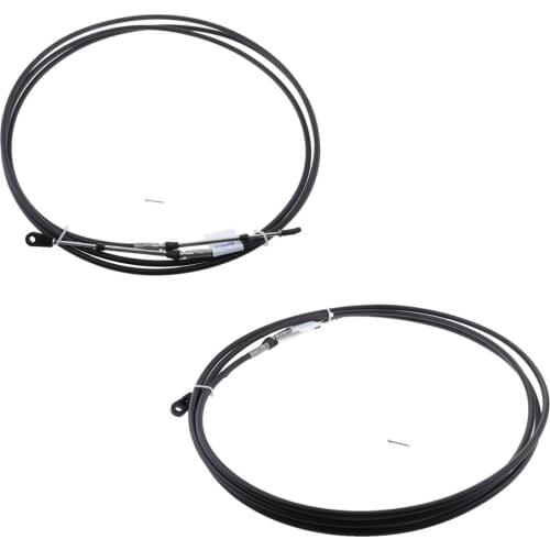 2pcs 19 FT Universal Shift Control Cable For Boat Throttle Control Lever