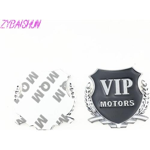 3D metal VIP MOTORS emblem car Stickers 2 pcs for Jaguar Land Rover Range Rover/Evoque/Freelander/Discovery