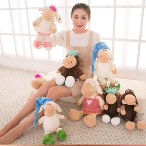 Amy Jolly Sheep candy sheep flower sheep Plush Toy High Quality 35cm 50cm Birthday Day Gift Childrens Day Present 1pcs