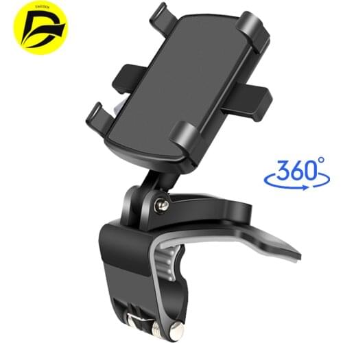 Clip Car Phone Holder Universal Mobile Phone Dashboard Support Smartphone 360 Mount Stand for IPhone 11 Pro Xiaomi Samsung