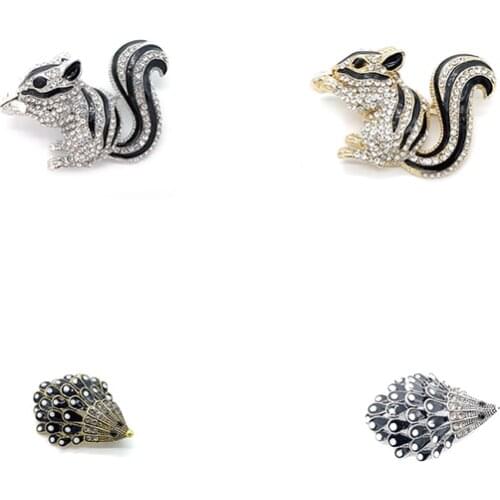 PD BROOCH Cute Squirrel Hedgehog Exquisite High-end Brooch Clothing Wild Metal Brooch Brooch for Women Jewelry