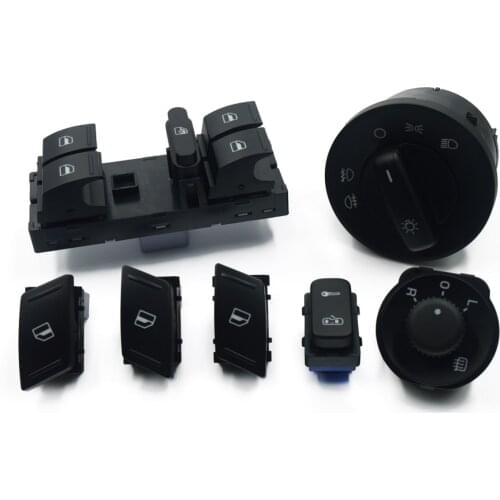 For SKODA Octavia MK2 Yeti HeadLight Window Door Mirror Control Switch Button 1Z0962125A 1Z0959858B 1Z0 959 856 855 1Z0 941 431C