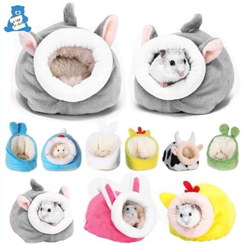 Hamster House Guinea Pig House Small Animal Nest Winter Warm Hamster Cotton House Hamster Accessories For Rodent/Guinea Pig/Rat