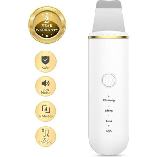 Facial Exfoliation Cleansing Spatula Deep Cleansing Keratin Removal Ultrasonic Skin Scrubber Beauty Skin Care Ultrasonic Cleaner