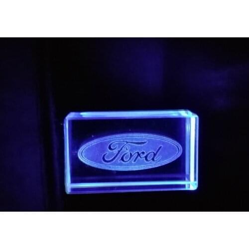 Ford Car Logo Crystal Drive USB flash drive pendrive 4GB 8GB 16GB 32GB 64GB 128GB Externe Custom Logo memory stick u disk