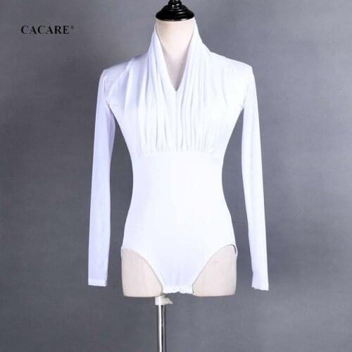 CACARE Bodysuit for Ballroom Dance Competition Dresses Waltz Tango Dance Dresses Standard Flamenco Costume 4 Choices D0804 S-4XL
