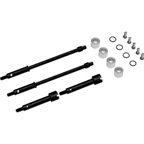 HR +4mm wide track hardened steel axles set for Axial SCX24 90081