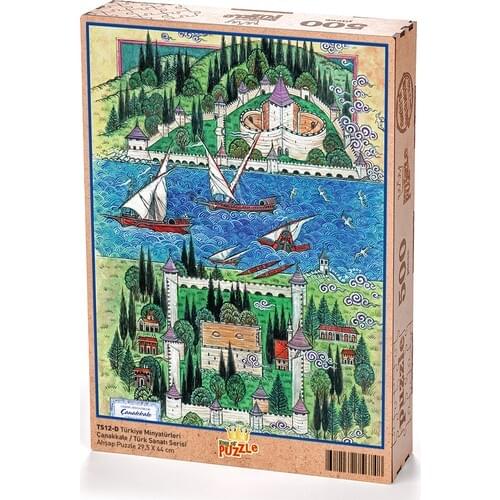 King Of Puzzle Turkey Miniatures-Canakkale-Nusret Çolpan Wooden Puzzle 500 Parts