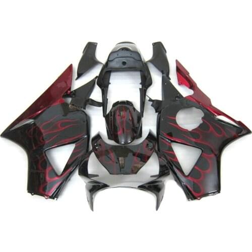 Red flame fairings kit Fit For Honda CBR954RR 02 03 Customized Paint Fairing CBR 954rr 2002 2003 Bodywork Parts HA86