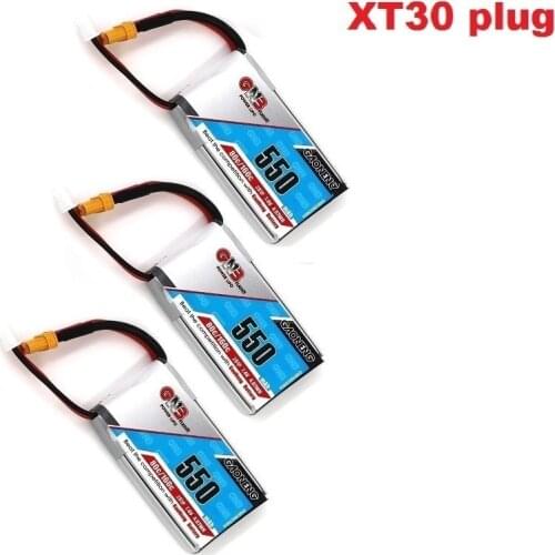 GAONENG GNB 2S 7.4V 550mAh 80C/160C Lipo battery JST XT30 Plug for Micro aircraft Quadcopter FPV Racing Drone 7.4V 550mah