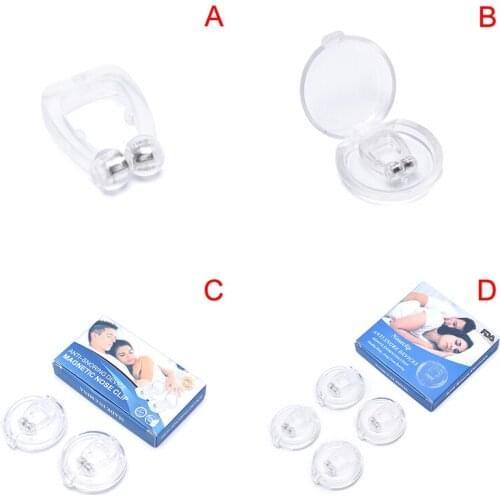 -New Anti Snoring Nose Clips Sleeping Anti Snoring Silicone Magnetic Nase Clip Aid Antisnoring For Sleeping Snore Stopper