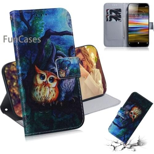 Cute Wallet Flip Case For case Sony Xperia L3 Phone Pouch Cases Girly sFor Sony Xperia funda L3 Positivo Phone Case Cover Capa