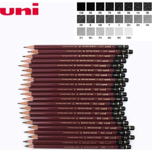 6 Pcs/lot Mitsubishi Uni HI-UNI 22C Most Advanced Drawing Pencil 22 Type of Hardness Standard Pencils Office & School Supplies
