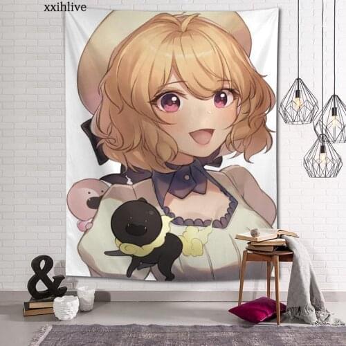 Wall Tapestry Japanese Anime Invented Inference Background Decorative Wall Hanging For Living Room Bedroom Dorm Room Home Decor
