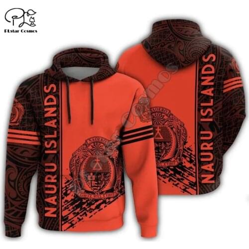 NewFashion Nauru Micronesia Island Country Flag Tribal Culture Retro Pullover 3DPrint Men/Women Autumn Colorful Funny Hoodies 26