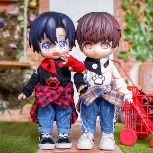 OB11 Baby Clothes Fashion Suit Shirt Pants for 1/12 BJD,ob11,molly, Gsc,body9 Doll Accessories Boys Girls Toys