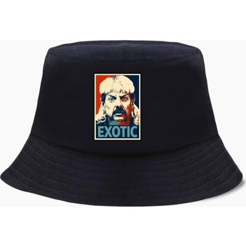 Outsdoor Fishing Hunting Sunscreen Hat Bucket Cap Tiger King Joe Exotic For President Tv Show Harajuku Street Caps Beach Hats