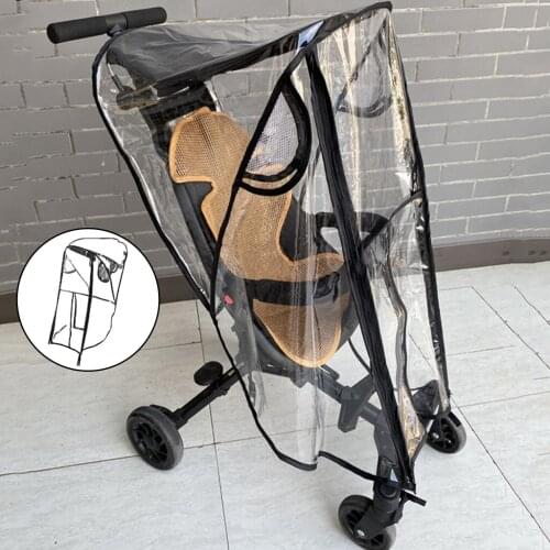 Stroller Rain Cover New Baby Buggy Pushchair Pram Transparent Universal Raincover For Pushchair Stroller