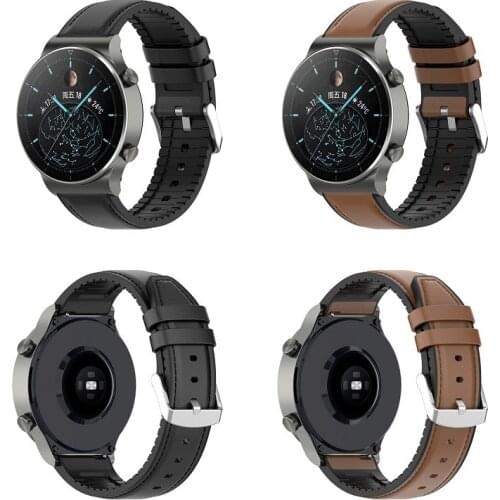 GT 2 pro Silicone leather Watch Strap band Replacement Wristband for huawei GT2 42m 46mm honor magic 2 ES Watchband Accessories