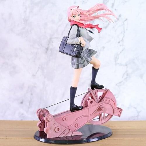DARLING In The FRANXX 02 Zero Two School Uniform Ver. PVC Figure Doll Anime Model Toy