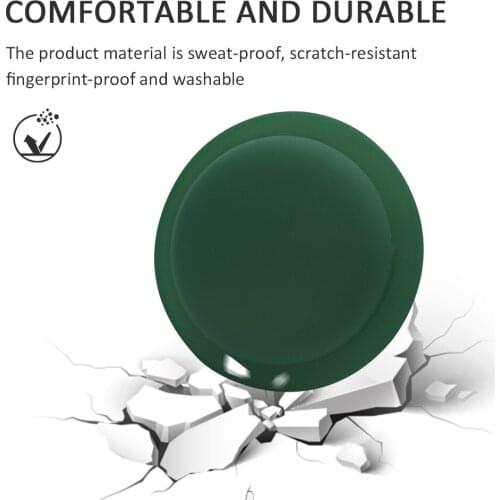 Silicone Locator Tracker Cover Sleeve Protector for Apple Airtags Anti-Lost Device Back Adhesive Mount Protective Case