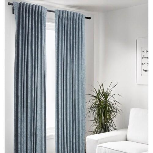 Living room modern curtain bedroom curtain new European chenille jacquard curtain size can be customized