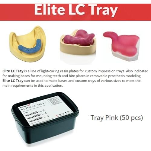 Dental Laboratory Custom Trays Individual Light Curing Resin Plates Impression Mouthing Teeth Bite Modeling Zhermack Elite Tools