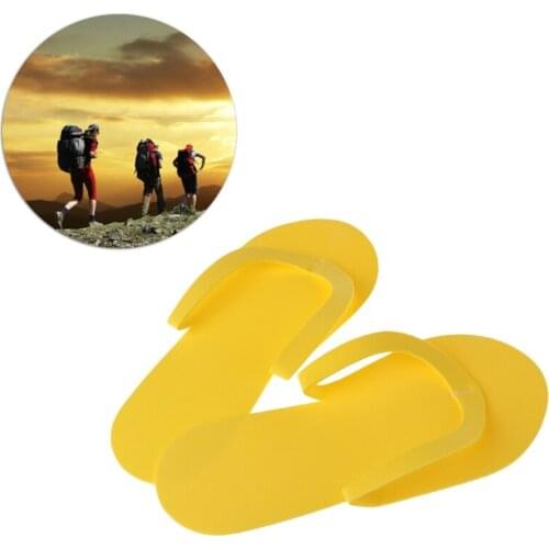 12Pair Indoor Disposable Slippers For Pedicure Salon Hotel Usage Foam Flip Flops New 26.5x7.5cm