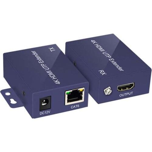 HDMI-to RJ45 Network Port Receiver Signal Amplifier HDMI-Extender 4K Network Transmitter 120 Meters