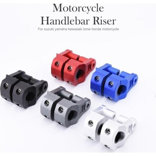 NS Modify 2 Pcs Universal Motorcycle Handlebar Clamps Riser For 22mm or 28mm Bars Clamp For Suzuki Yamaha Kawasaki Bmw Honda