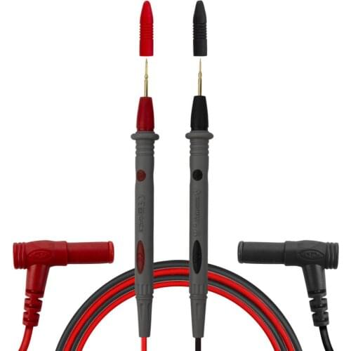 2pcs Universal Digital 1000V 10A 20A Thin Tip Needle Multimeter Multi Meter Test Lead Probe Wire Pen Cable Multimeter Tester