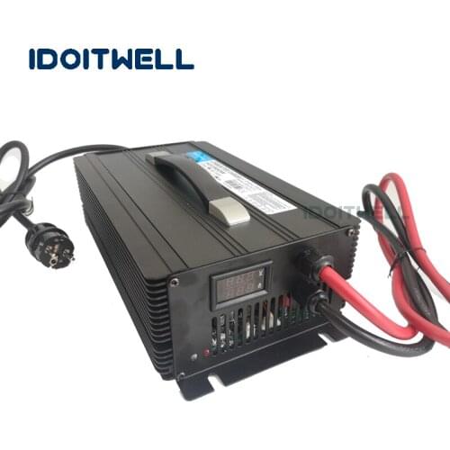 LED display 12V battery charger 12V 90A Automatic fast 12 volt batteries charger for lead acid lifepo4 lipo lithium battery pack