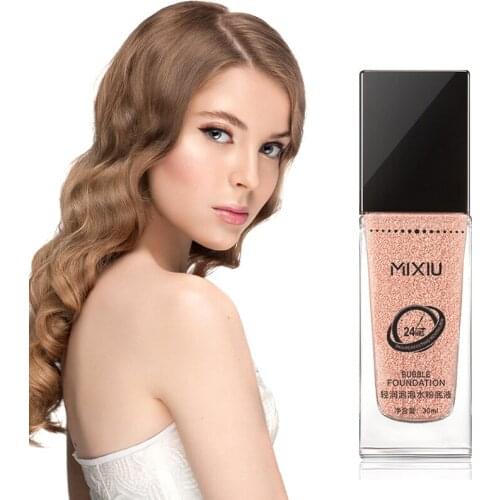 30ml Liquid Foundation Breathable Concealer Moisturizing Brighten Skin BB Cream Makeup Waterproof 75% Essence Bubble T1130