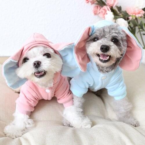 Winter Dog Hoodie Elephant Pets Dogs Clothing Couple Pet Clothes for Small Dogs Chihuahua Puppy Dog Costume Pet Products Yorkie