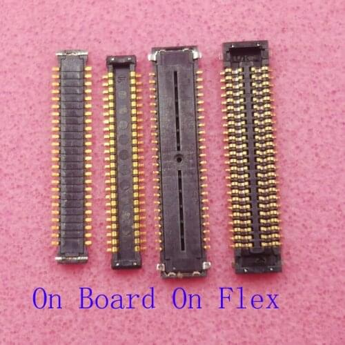 1Pcs Lcd Display Screen Flex FPC Connector For Samsung Galaxy A7 2018 A750 A9s A9200 J8 Plus J8Plus J805 Plug On Board 48pin
