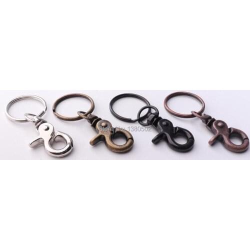 10PCS /lot metal Snap Hook Key Chain key ring Clasps Lanyard Buckle DIY Craft for Backpack