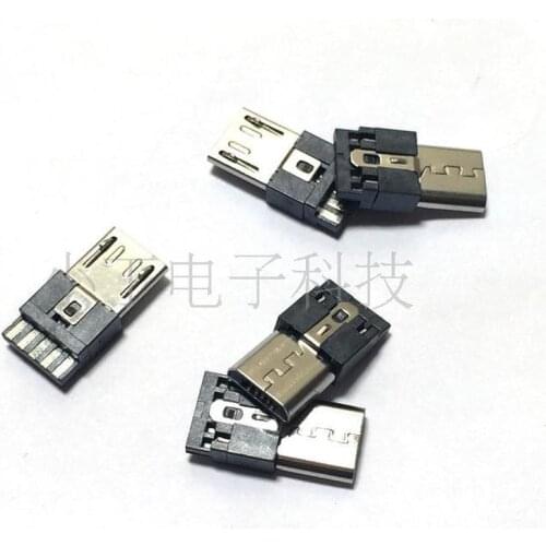 20pcs 5 Pin Micro USB Jack USB Plug Male Connector Port Jack Tail Sockect Plug Terminals