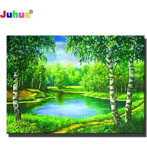 3d Diy Diamond Painting Full Square/Round drill"Waterfall Landscape"Mosaic Diamant Embroidery 5d Puzzle Handmade Crystal Art