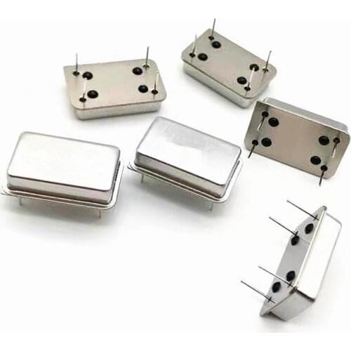 5PCS Rectangle Active Crystal Oscillator DIP-4PIN 4MHZ/8MHZ/10MHZ/11.0592MHZ/12MHZ/16MHZ/20MHZ/22.184MHZ/24MHZ/40MHZ/50Mhz/M