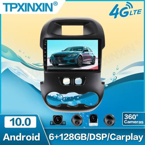 For Ford Ranger F250 2011-2014 Car Auto Radio Stereo Multimedia Player HeadUnit Android 10 4G 64G Car DVD Player GPS Navigation