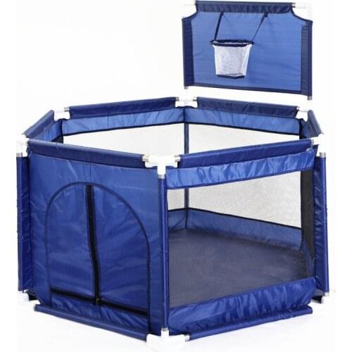 New Net Yarn Hexagonal Ball Pool Basketball hoop Play Fence Playyard Kids Toy Tent Indoor Outdoor Baby Playpens Children Tent