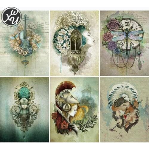 Portrait Diamond Mosaic Diamond Art Kits for Adult Cartoon Woman Full Diamond Embroidery Diamond Painting Fantasy for Home Decor