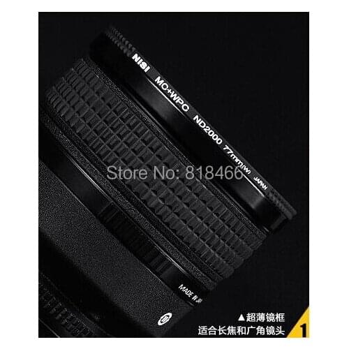 NISI HIGH quality 72mm ND2000 nd filter ultra-thin 72mm neutral density lens for Canon NIKON 18-200