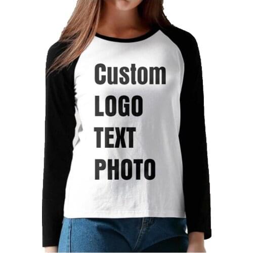 Customized T Shirt Women Print Your Own Design High Quality Girlfriend Gift