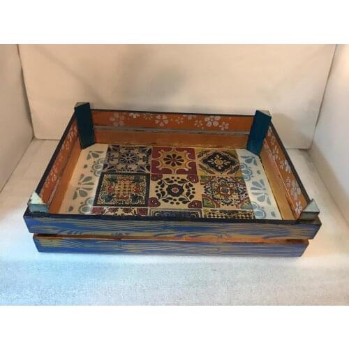 Kasa Ahşap Ev Bahçe Cafe Depolama Organizer Mutfak Oturma Odası Ofis Elemeği Tasarım Özgün Hediye