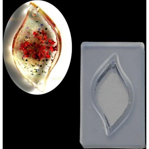 Leaf Pendant DIY Silicone Mold Resin Shell Handicraft Jewelry Making Tool Earring Necklace Pendant Mold