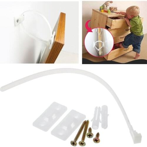Furniture Anchors Anti Tip Earthquake Resistant Straps Child Safety Secure Kit