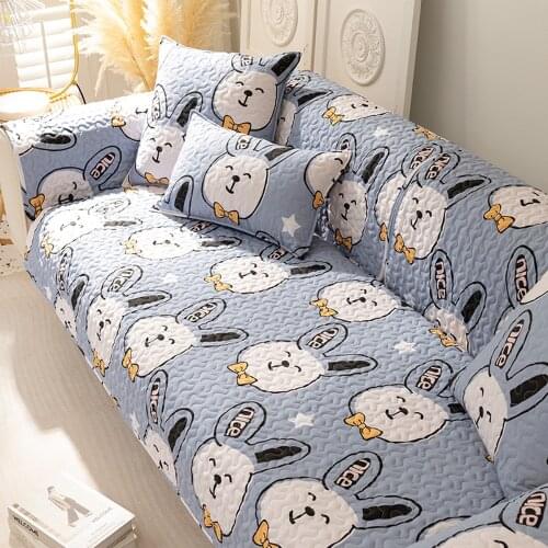 Cartoons Cute Sofa Cover Cotton Seasons Universal Couch cover Corner Sofa Cushion Sofa Towel Slipcovers For Living Room